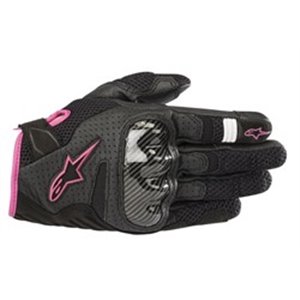ALPINESTARS 3590518/1039/S - Gloves touring ALPINESTARS STELLA SMX-1 V2 WENTYLOWANE colour black/purple, size S