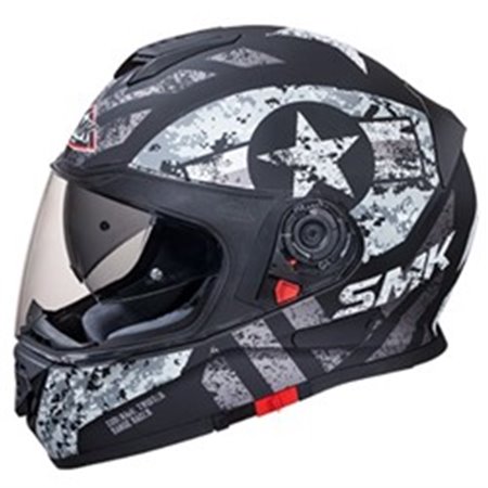 SMK SMK0104/17/MA266C/L - Helmet full-face helmet SMK TWISTER CAPTAIN MA266 colour black/grey/matt, size L unisex