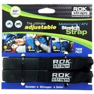 ROK025 Stripes for fastening luggage OXFORD colour black (2 pcs.)