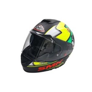 SMK SMK0104/17/MA241C/M - Helmet full-face helmet SMK TWISTER CARTOON MA241 colour black/fluorescent/green/yellow, size M unisex