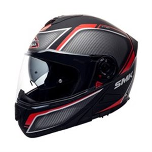 SMK SMK0100/19/MA263/M - Helmet Flip-up helmet SMK GLIDE KYREN MA263 colour black/grey/matt/red, size M unisex