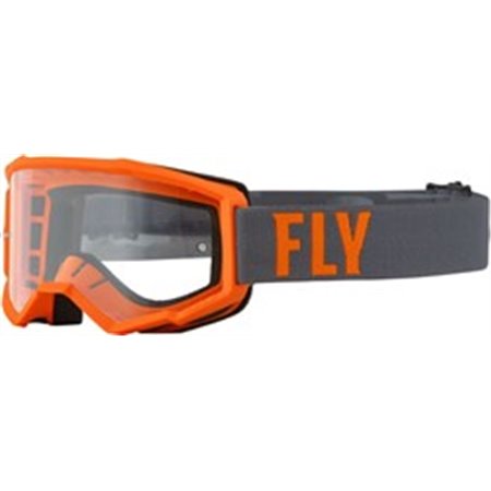 FLY 37-51135 Goggles FLY RACING FOCUS värv apelsin/hall, mõõt OS, tuuleklaas l