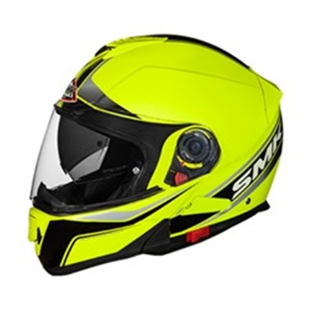 SMK SMK0100/17/HV420/M - Helmet Flip-up helmet SMK GLIDE FLASH VISION HV420 colour black/fluorescent/yellow, size M unisex