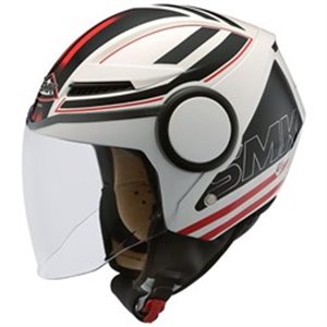 SMK SMK0111/18/GL123/XL - Helmet open SMK STREEM SONIC GL123 colour black/red/white, size XL unisex