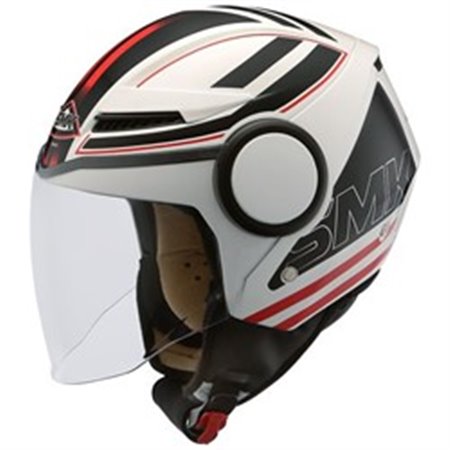 SMK SMK0111/18/GL123/XL - Helmet open SMK STREEM SONIC GL123 colour black/red/white, size XL unisex