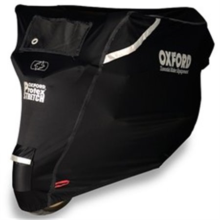OXFORD CV160 - Motorcykelskydd OXFORD PROTEX STRETCH Outdoor CV1 färg svart, storlek S