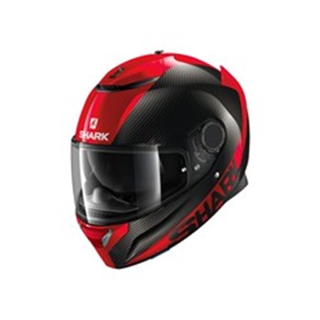 SHARK HE3400E-DRR-M - Helmet full-face helmet SHARK SPARTAN CARBON SKIN colour black/red, size M unisex