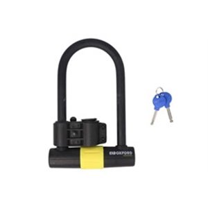 OXFORD LK223 - Anti-theft protection OXFORD MAGNUM U-lock colour black/yellow