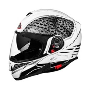 SMK SMK0100/17/GL126/S - Helmet Flip-up helmet SMK GLIDE SIGN GL126 colour black/grey/white, size S unisex
