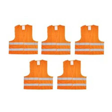 MAMMOOTH MMT A106 002 SET/5 - Reflective vest (colour orange, quantity 5pcs)