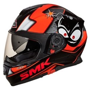 SMK SMK0104/17/GL271/XL - Helmet full-face helmet SMK TWISTER CARTOON GL271 colour black/grey/red, size XL unisex