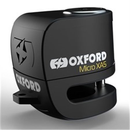 OXFORD LK214 - Bromsskivlås med larm OXFORD XA5 färg svart
