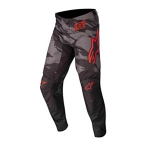 ALPINESTARS MX 3721222/1223/34 - Trousers cross/enduro ALPINESTARS MX RACER TACTICAL colour black/camo/fluorescent/grey/red, siz