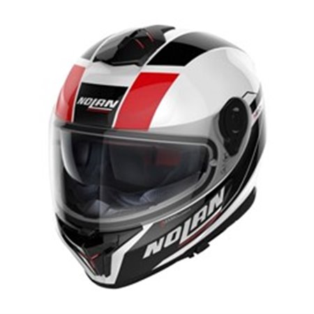 NOLAN N88000538-049-M - Helmet full-face helmet NOLAN N80-8 MANDRAKE N-COM 49 colour black/red/white, size M unisex