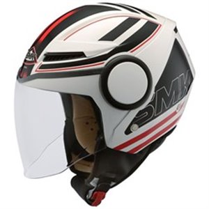 SMK SMK0111/18/GL123/M - Helmet open SMK STREEM SONIC GL123 colour black/red/white, size M unisex