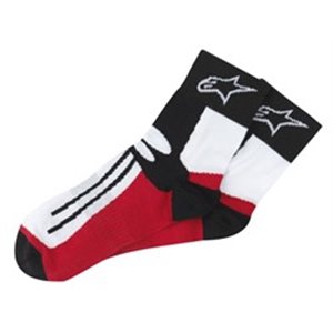 ALPINESTARS 4703011/30/L-2XL - Thermo-active socks ALPINESTARS RACING ROAD SHORT colour black/red/white, size 2XL/L