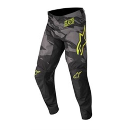 ALPINESTARS MX 3741222/1154/26 - Byxor cross/enduro ALPINESTARS MX YOUTH RACER TACTICAL färg svart/camo/fluorescerande/grå/ye