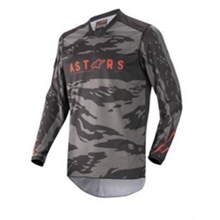 ALPINESTARS MX 3761222/1223/L - T-shirt off road ALPINESTARS MX RACER TACTICAL colour black/camo/fluorescent/grey/red, size L