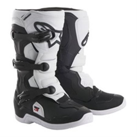 ALPINESTARS MX 2014018/12/6 - Leather boots cross/enduro TECH 3S YOUTH ALPINESTARS MX colour black/white, size 6
