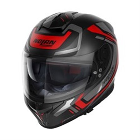 NOLAN N88000568-039-M - Helmet full-face helmet NOLAN N80-8 ALLY N-COM 39 colour anthracite/black/matt/red, size M unisex