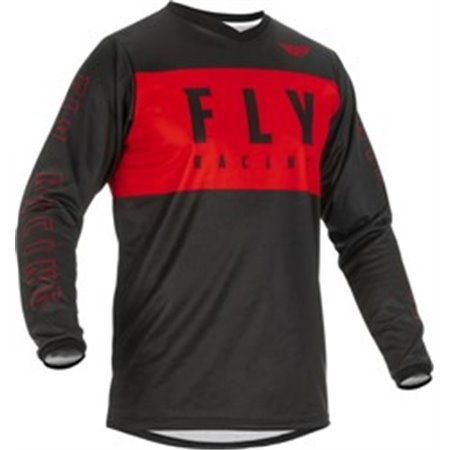 FLY FLY 375-923L - T-shirt off road FLY RACING F-16 färg svart/röd, storlek L