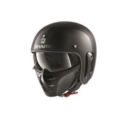 SHARK HE2715E-DSK-M - Helmet open SHARK S-DRAK CARBON 2 SKIN colour black/carbon, size M unisex