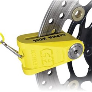 OXFORD LK276 - Brake disc lock OXFORD Alpha XD14 colour yellow pin 14mm