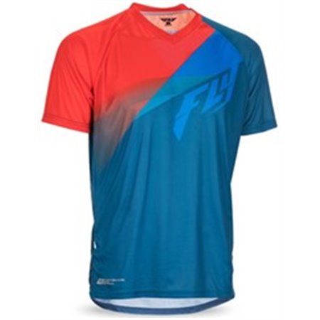 FLY MTB FLYMTB 352-0782M - T-shirt cycling FLY SUPER D colour blue/red, size M