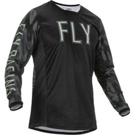 FLY FLY 375-524M - T-shirt off road FLY RACING KINETIC SE TACTIC färg svart/camo/grå, storlek M