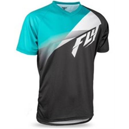 FLY MTB FLYMTB 352-0788M - T-shirt cykling FLY SUPER D färg svart/blå/vit, storlek M