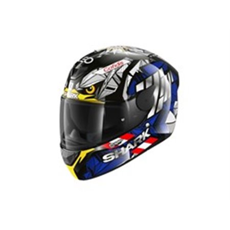 SHARK HE4053E-KBR-M - Helmet full-face helmet SHARK D-SKWAL 2 OLIVEIRA FALCO colour black/blue/yellow, size M unisex