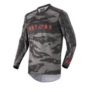 ALPINESTARS MX 3761222/1223/S - T-shirt off road ALPINESTARS MX RACER TACTICAL colour black/camo/fluorescent/grey/red, size S