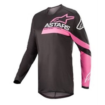 ALPINESTARS MX 3782422/1390/L - T-shirt off road ALPINESTARS MX STELLA FLUID CHASER colour black/fluorescent/pink, size L