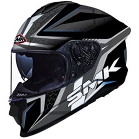 SMK SMK0114/20/GL265/S - Helmet full-face helmet SMK TITAN SLICK GL265 colour black/blue/grey/white, size S unisex