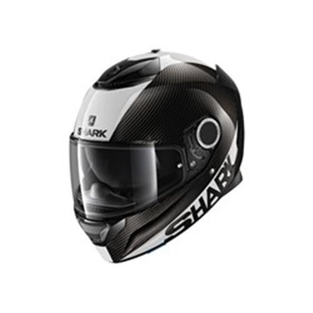SHARK HE3400E-DWS-XL - Helmet full-face helmet SHARK SPARTAN CARBON SKIN colour black/white, size XL unisex