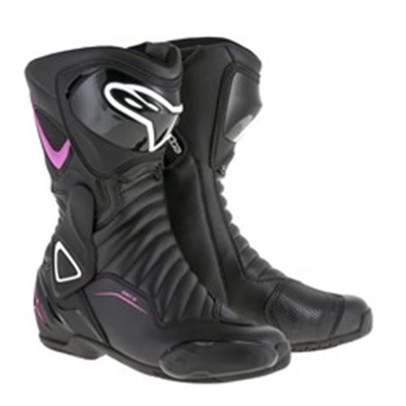 ALPINESTARS 2223117/1032/37 - Leather boots sports STELLA SMX-6 V2 ALPINESTARS colour black/fuchsia/white, size 37