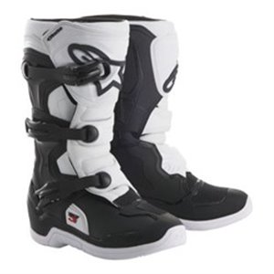 ALPINESTARS MX 2014018/12/8 - Leather boots cross/enduro TECH 3S YOUTH ALPINESTARS MX colour black/white, size 8