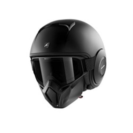 SHARK HE3306E-KMA-S - Helmet open SHARK STREET-DRAK BLANK colour black/matt, size S unisex