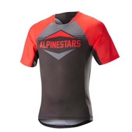 ALPINESTARS MTB 1762517/367/M - T-shirt cykling ALPINESTARS MESA färg grå/röd, storlek M (kort ärm)
