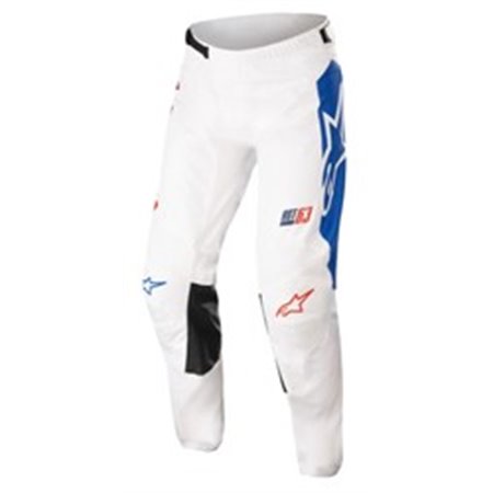 ALPINESTARS MX 3722122/2537/38 - Trousers cross/enduro ALPINESTARS MX RACER COMPASS colour blue/fluorescent/red/white, size 38