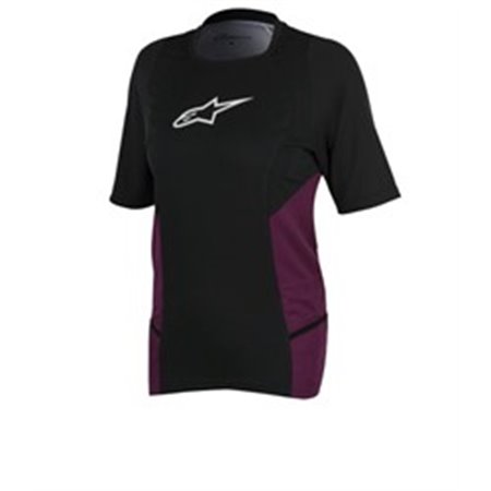 ALPINESTARS MTB 1786317/1038/S - T-shirt cycling ALPINESTARS STELLA DROP 2 colour black/purple, size S (short sleeve)