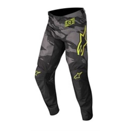 ALPINESTARS MX 3721222/1154/34 - Trousers cross/enduro ALPINESTARS MX RACER TACTICAL colour black/camo/fluorescent/grey/yellow, 
