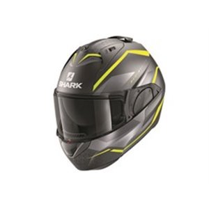 SHARK HE9804E-AYS-S - Helmet Flip-up helmet SHARK EVO ES YARI colour black/grey/matt/yellow, size S unisex