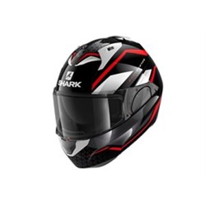 SHARK HE9803E-KRW-M - Helmet Flip-up helmet SHARK EVO ES YARI colour black/red/white, size M unisex