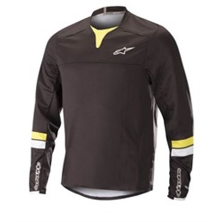ALPINESTARS MTB 1766518/1047/M - T-shirt cycling ALPINESTARS DROP PRO colour black/yellow, size M (long sleeve)