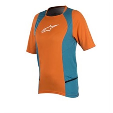 ALPINESTARS MTB 1786317/48/S - T-shirt cycling ALPINESTARS STELLA DROP 2 colour blue/orange, size S (short sleeve)