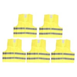 MMT A106 001 SET/5 Reflective vest (colour yellow, quantity 5pcs)