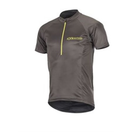 ALPINESTARS MTB 1763317/9025/S - T-shirt cycling ALPINESTARS ELITE colour grey/yellow, size S (short sleeve)