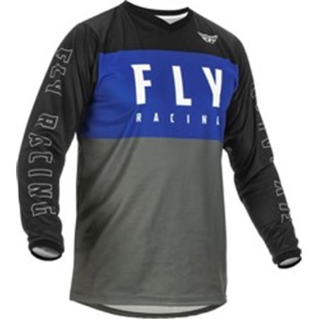 FLY FLY 375-921L - T-shirt off road FLY RACING F-16 färg svart/blå/grå, storlek L