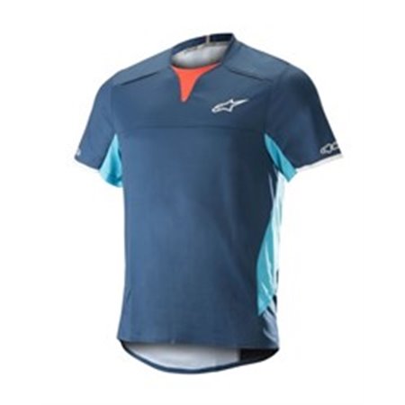 ALPINESTARS MTB 1766718/7097/M - T-shirt cycling ALPINESTARS DROP PRO S/S JERSEY colour blue, size M (short sleeve)